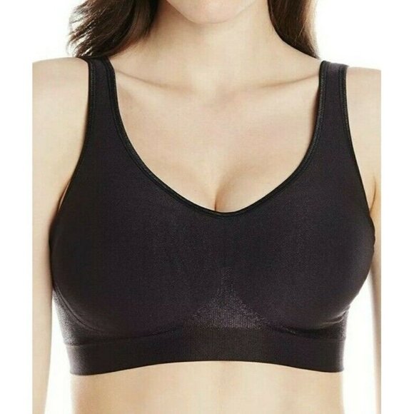 Bali Other - Bali 187353 Womens Comfort Revolution Wirefree T-Shirt Bra Black Size Large